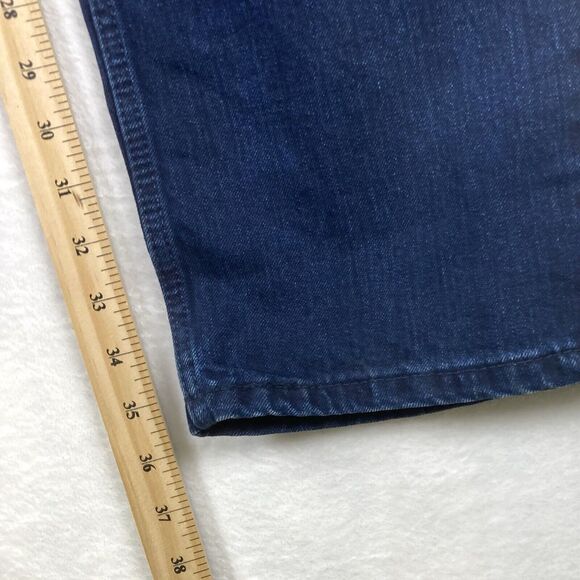 Levis 550 Relaxed Stretch Jeans Mens 33x36 Baggy Whiskered Faded Western Skater - Picture 12 of 14